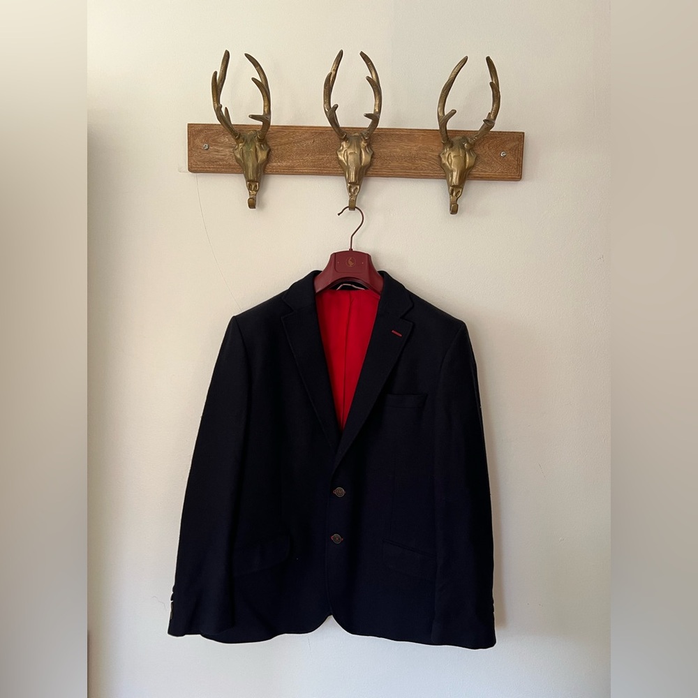 El Ganso men’s navy merino lambswool suit jacket